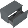 Mexen Rivel Badschrank für Waschbecken 80 cm mit Arbeitsplatte, 1 Schublade, geriffelt, matt Graphit - 91A20-08047-1-BFC66