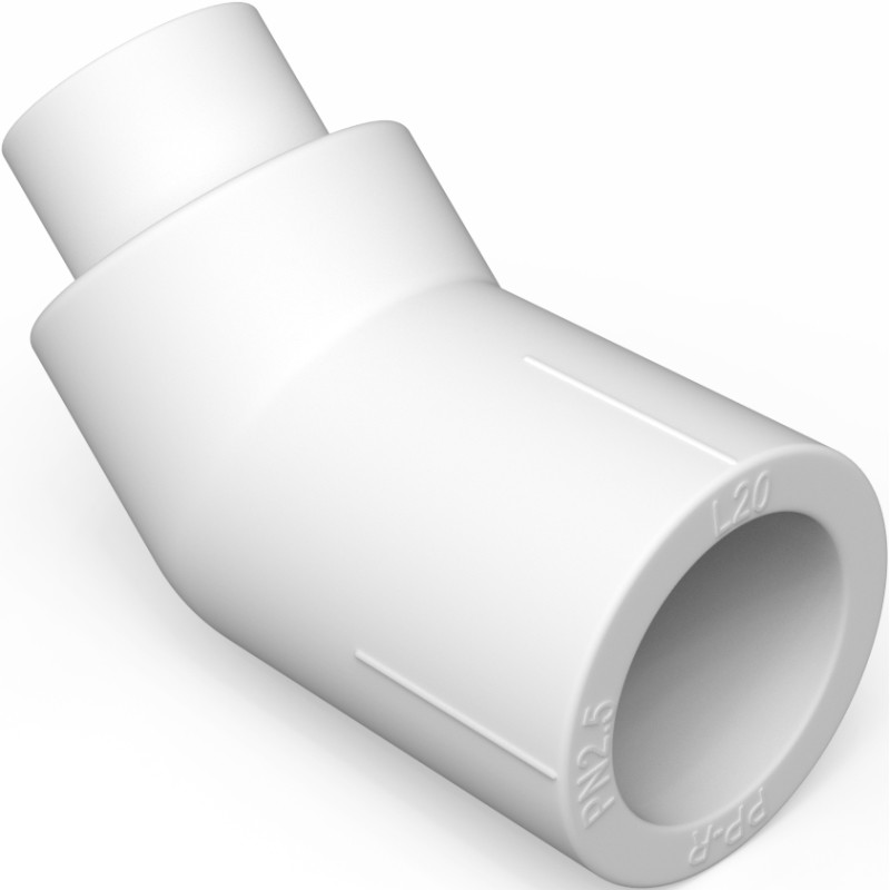 Mexen PPR kolano nyplowe 45° zgrzewane do rur PPR 32 x 32, PN25 - W97336-3232-00