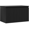 Mexen Rivel meuble de salle de bains sous lavabo 80 cm avec plateau, 1 tiroir, rainuré, noir mat - 91A20-08047-1-BFC71