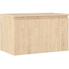 Mexen Rivel Badezimmerschrank Unterschrank 80 cm mit Arbeitsplatte, 1 Schublade, geriffelt, Eiche - 91A20-08047-1-BFC81