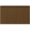 Mexen Rivel 80 cm under-sink bathroom cabinet with countertop, 1 drawer, grooved, walnut - 91A20-08047-1-BFC86