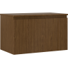 Mexen Rivel 80 cm under-sink bathroom cabinet with countertop, 1 drawer, grooved, walnut - 91A20-08047-1-BFC86