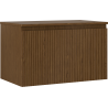 Mexen Rivel Badezimmerschrank für Waschbecken 80 cm mit Arbeitsplatte, 1 Schublade, geriffelt, Nussbaum - 91A20-08047-1-BFC86