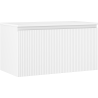 Mexen Rivel szafka łazienkowa podumywalkowa 90 cm z blatem, 1 szuflada, ryflowana , biała mat - 91A20-09047-1-BFC01
