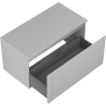 Mexen Rivel Badezimmerunterschrank 90 cm mit Platte, 1 Schublade, gerillt, grau matt - 91A20-09047-1-BFC62