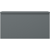 Mexen Rivel Badezimmerschrank 90 cm mit Arbeitsplatte, 1 Schublade, geriffelt, Graphit matt - 91A20-09047-1-BFC66