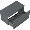 Mexen Rivel Badezimmerschrank 90 cm mit Arbeitsplatte, 1 Schublade, geriffelt, Graphit matt - 91A20-09047-1-BFC66