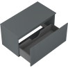 Mexen Rivel mueble de baño para lavabo de 90 cm con encimera, 1 cajón, ranurado, grafito mate - 91A20-09047-1-BFC66