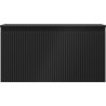 Mexen Rivel Badezimmerschrank 90 cm mit Arbeitsplatte, 1 Schublade, gerillt, schwarz matt - 91A20-09047-1-BFC71