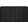Mexen Rivel mobile da bagno sottolavabo 90 cm con piano, 1 cassetto, scanalato, nero opaco - 91A20-09047-1-BFC71