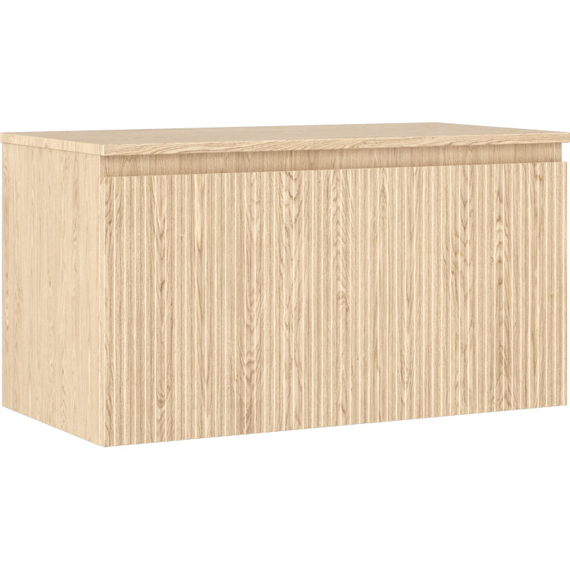 Mexen Rivel vannitoa kapp kraanikausi alla 90 cm lauaplaadiga, 1 sahtel, sooneline, tamm - 91A20-09047-1-BFC81