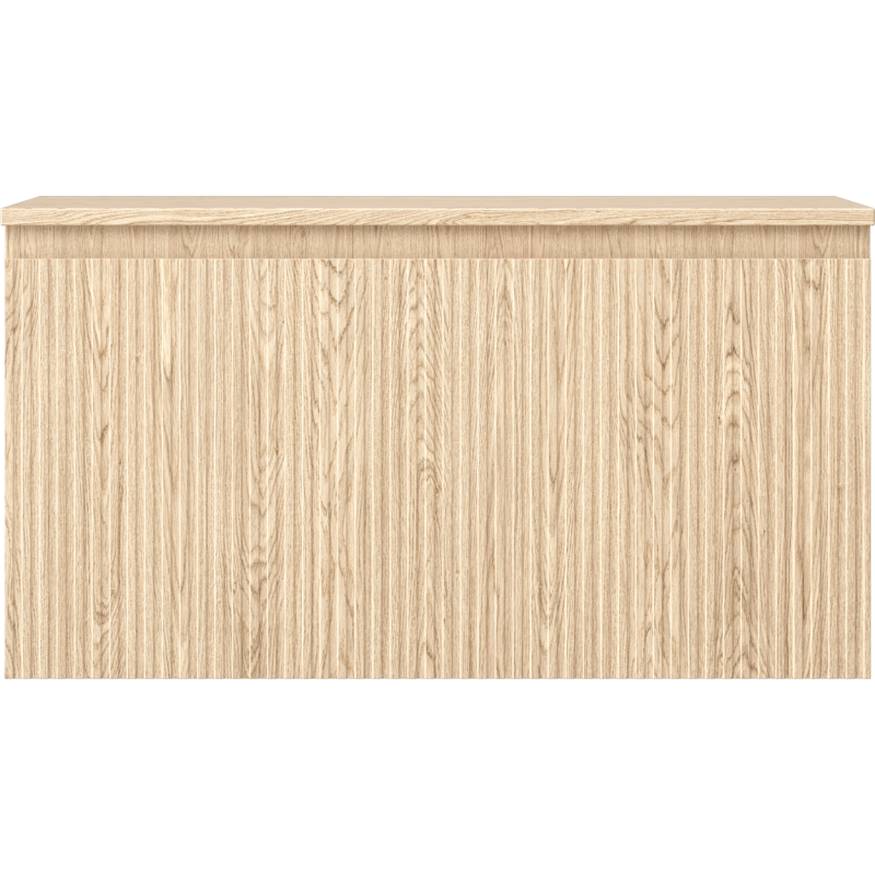 Mexen Rivel gabinete de baño bajo lavabo de 90 cm con encimera, 1 cajón, ranurado, roble - 91A20-09047-1-BFC81