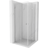 Mexen Lima Duo zložljiva pršna kabina 90 x 90 cm, prozorna, krom - 856-090-090-02-00