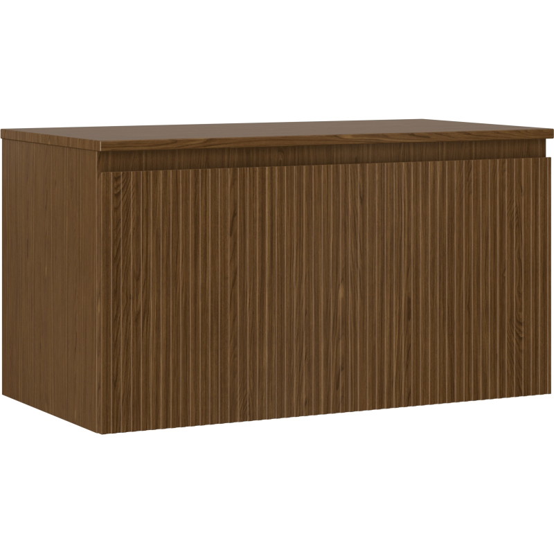Mexen Rivel vannitoa aluskapp 90 cm lauaplaadiga, 1 sahtel, sooniline, pähkel - 91A20-09047-1-BFC86