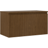 Mexen Rivel Badezimmerunterschrank 90 cm mit Platte, 1 Schublade, geriffelt, Nussbaum - 91A20-09047-1-BFC86
