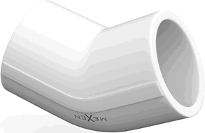 Mexen PPR komolec 45° varjen za cevi 20 x 20, PN20 - W97337-2020-00