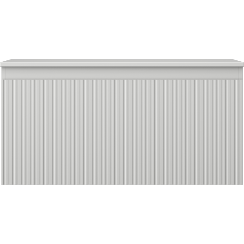 Mexen Rivel meuble de salle de bains sous lavabo 100 cm avec plateau, 1 tiroir, rainuré, gris mat - 91A20-10047-1-BFC62