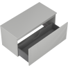 Mexen Rivel 100 cm Unterschrank mit Arbeitsplatte, 1 Schublade, gerillt, grau matt - 91A20-10047-1-BFC62
