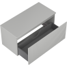 Mexen Rivel mobiletto bagno sospeso 100 cm con piano, 1 cassetto, scanalato, grigio opaco - 91A20-10047-1-BFC62