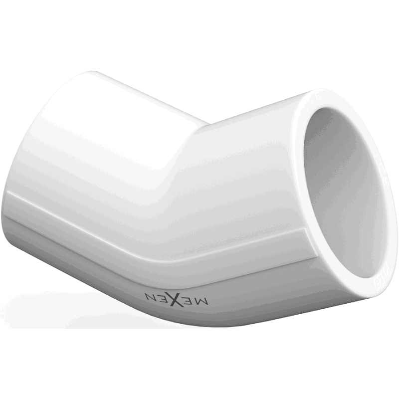 Mexen PPR codo 45° soldado para tubos PPR 25 x 25, PN20 - W97337-2525-00