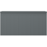 Mexen Rivel 100 cm Waschtischunterschrank mit Arbeitsplatte, 1 Schublade, gerillt, Graphit Matt - 91A20-10047-1-BFC66