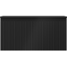 Mexen Rivel Badezimmer-Unterschrank 100 cm mit Arbeitsplatte, 1 Schublade, geriffelt, schwarz matt - 91A20-10047-1-BFC71