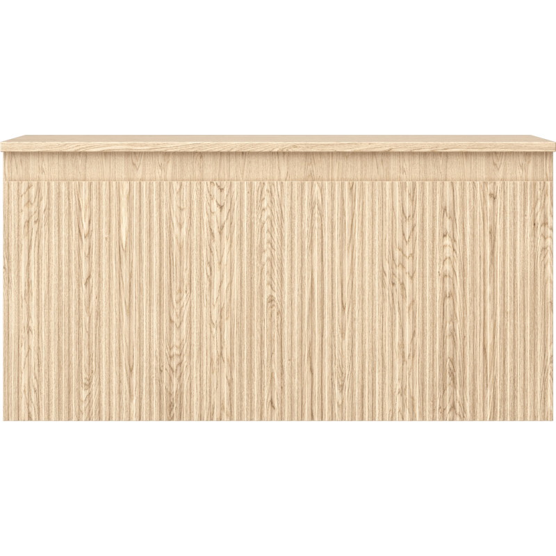 Mexen Rivel armario de baño bajo lavabo de 100 cm con encimera, 1 cajón, ranurado, roble - 91A20-10047-1-BFC81