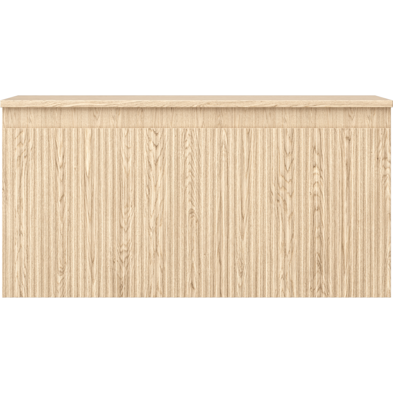 Mexen Rivel meuble de salle de bains sous lavabo 100 cm avec plateau, 1 tiroir, rainuré, chêne - 91A20-10047-1-BFC81