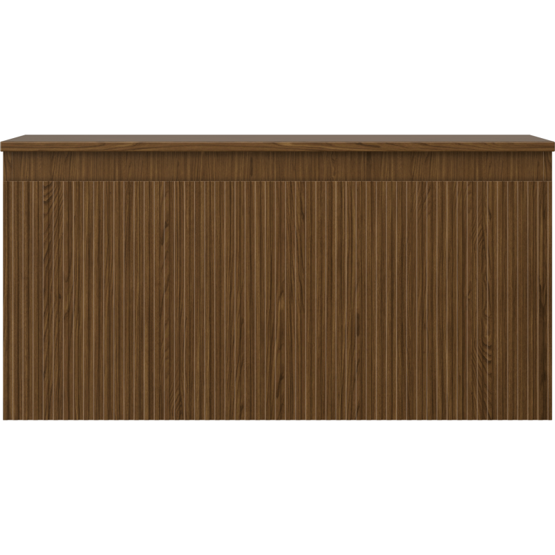 Mexen Rivel armario de baño bajo lavabo 100 cm con encimera, 1 cajón, ranurado, nogal - 91A20-10047-1-BFC86