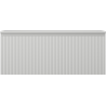 Mexen Rivel Badschrank unter dem Waschbecken 120 cm mit Platte, 1 Schublade, geriffelt, grau matt - 91A20-12047-1-BFC62