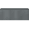 Mexen Rivel szafka łazienkowa podumywalkowa 120 cm z blatem, 1 szuflada, ryflowana , grafit mat - 91A20-12047-1-BFC66