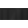 Mexen Rivel badkamerkast onder wastafel 120 cm met blad, 1 lade, gegroefd, zwart mat - 91A20-12047-1-BFC71
