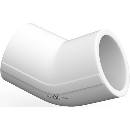Mexen PPR kolano 45° zgrzewane do rur PPR 50 x 50, PN20 - W97337-5050-00