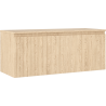 Mexen Rivel 120 cm Badezimmermöbel mit Arbeitsplatte, 1 Schublade, gerillt, Eiche - 91A20-12047-1-BFC81
