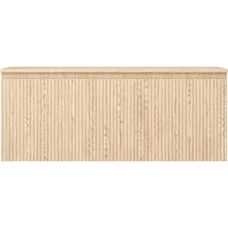 Mexen Rivel badkamerkast onder de wastafel 120 cm met blad, 1 lade, gegroefd, eik - 91A20-12047-1-BFC81