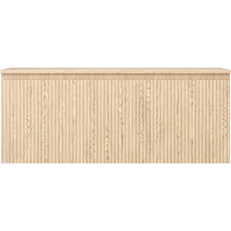 Mexen Rivel kylpyhuoneen pesuallaskaappi 120 cm työtasolla, 1 laatikko, uritettu, tammi - 91A20-12047-1-BFC81