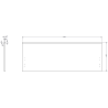 Mexen Rivel badkamerkast onder wastafel 120 cm met blad, 1 lade, geribbeld, eik - 91A20-12047-1-BFC81