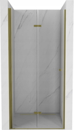 Mexen Lima folding shower door 80 cm, transparent, gold - 856-080-000-50-00