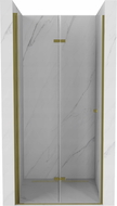 Mexen Lima puerta de ducha plegable 80 cm, transparente, dorado - 856-080-000-50-00
