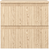 Mexen Rivel Badezimmer-Unterschrank 50 cm mit Arbeitsplatte, 2 Schubladen, geriffelt, Eiche - 91A20-05047-2-BFFC81