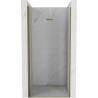 Mexen Lima folding shower door 100 cm, transparent, gold - 856-100-000-50-00