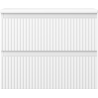 Mexen Rivel Badezimmer-Unterschrank 60 cm mit Arbeitsplatte, 2 Schubladen, geriffelt, mattweiß - 91A20-06047-2-BFFC01
