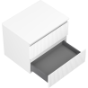 Mexen Rivel meuble de salle de bain sous lavabo 60 cm avec plateau, 2 tiroirs, rainuré, blanc mat - 91A20-06047-2-BFFC01