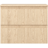 Mexen Rivel Badezimmer-Unterschrank 60 cm mit Arbeitsplatte, 2 Schubladen, geriffelt, Eiche - 91A20-06047-2-BFFC81