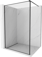 Mexen Kioto Walk-in Shower Screen 140 x 200 cm, Black Frame 8 mm, Black - 800-140-101-70-70