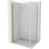 Mexen Lima kabina prysznicowa składana 80 x 70 cm, transparent, złota - 856-080-070-50-00