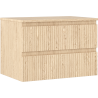 Mexen Rivel Badezimmerschrank unter Waschbecken 70 cm mit Arbeitsplatte, 2 Schubladen, geriffelt, Eiche - 91A20-07047-2-BFFC81