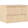 Mexen Rivel szafka łazienkowa podumywalkowa 70 cm z blatem, 2 szuflady, ryflowana , dąb - 91A20-07047-2-BFFC81