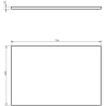 Mexen Rivel Badezimmerschrank für Waschtisch 70 cm mit Arbeitsplatte, 2 Schubladen, gerillt, Nussbaum - 91A20-07047-2-BFFC86