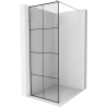 Mexen Kioto dušisein Walk-in 80 x 200 cm, must ruudustik 8 mm, kroom - 800-080-101-01-77